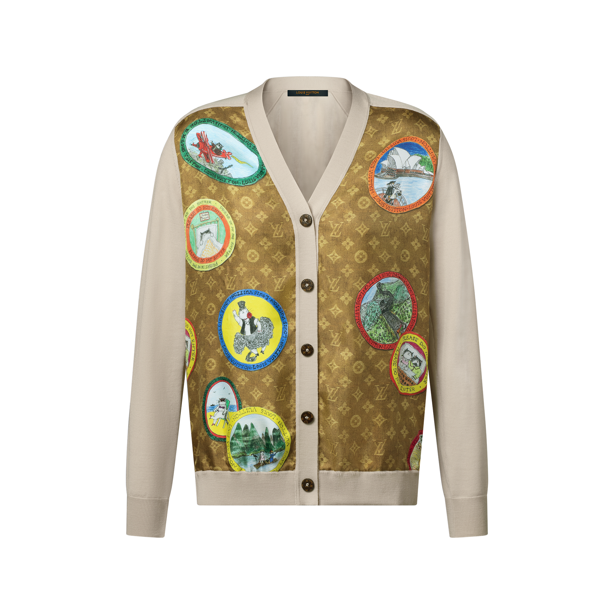 Monogram Cat Stamp Cardigan - Women - Ready-to-Wear | LOUIS VUITTON ®
